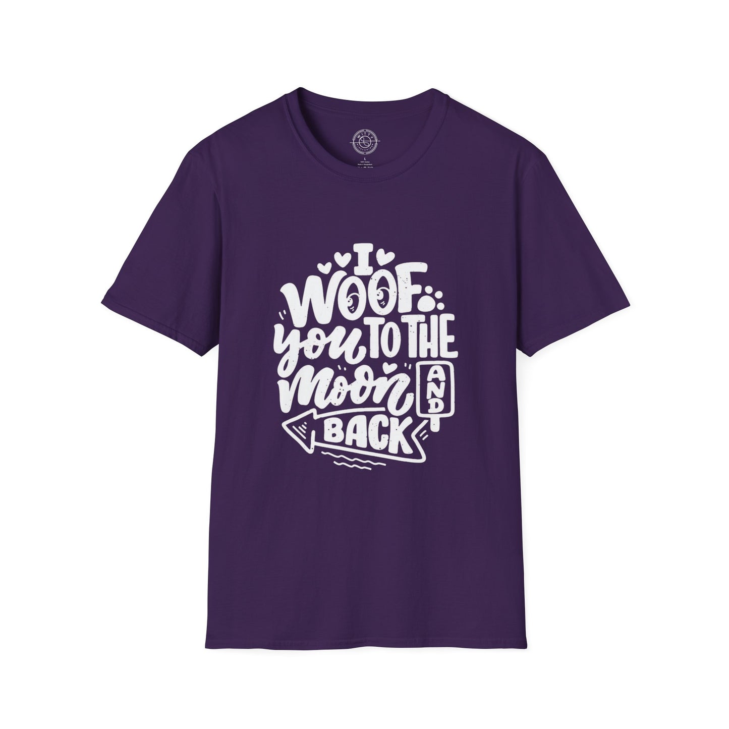 I Woof you to the moon and back - T-Shirt