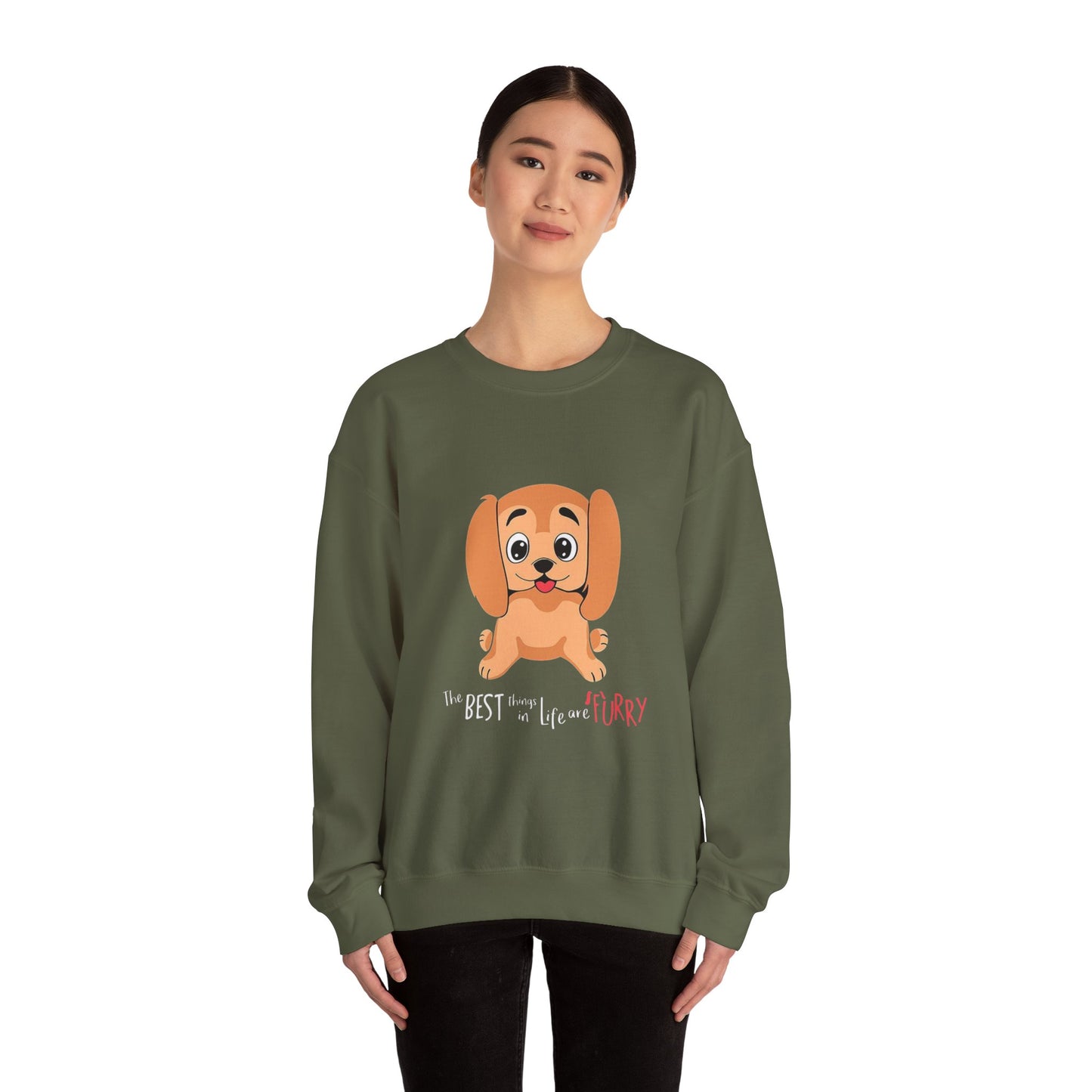 The best things in life are FURRY - Sweatshirt