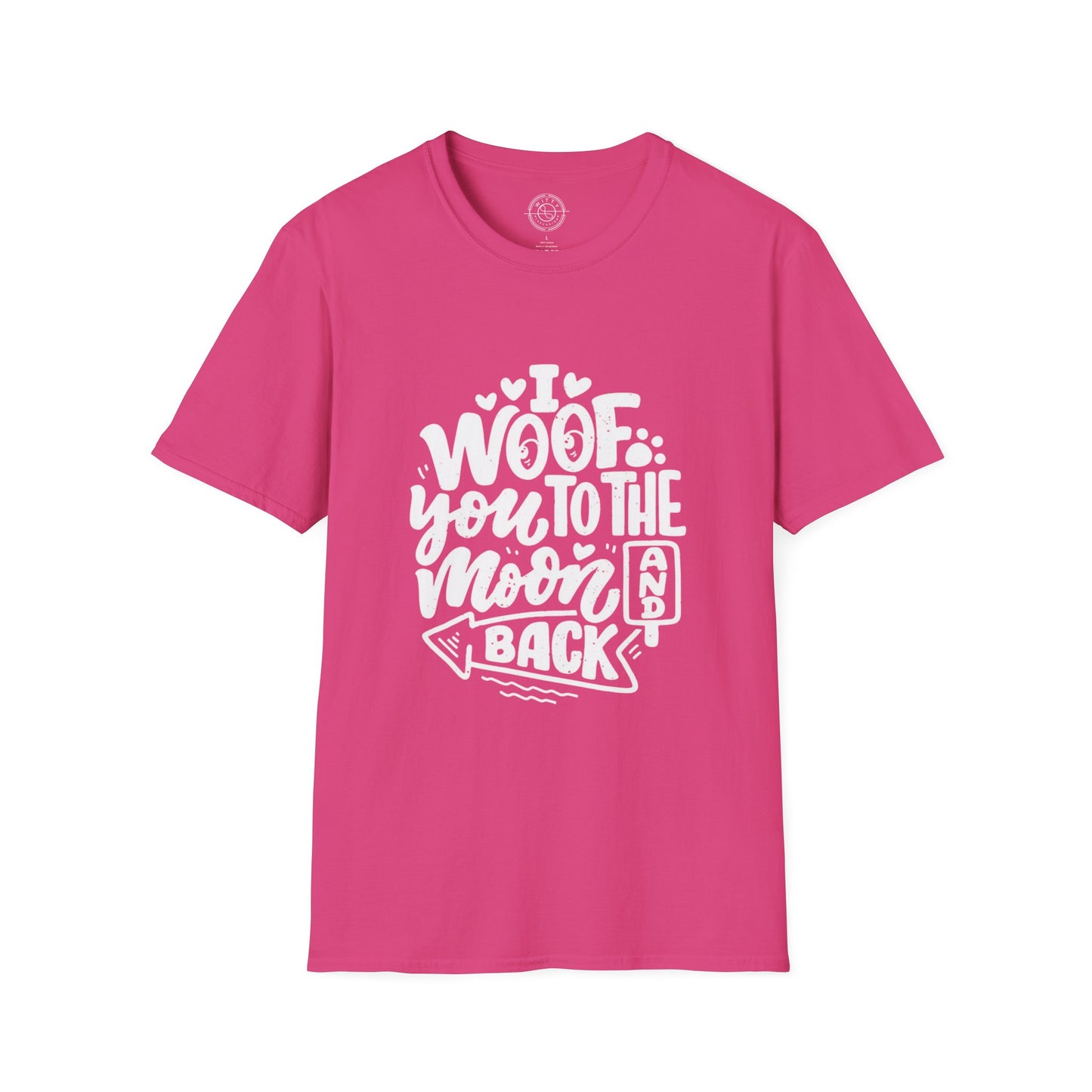 I Woof you to the moon and back - T-Shirt