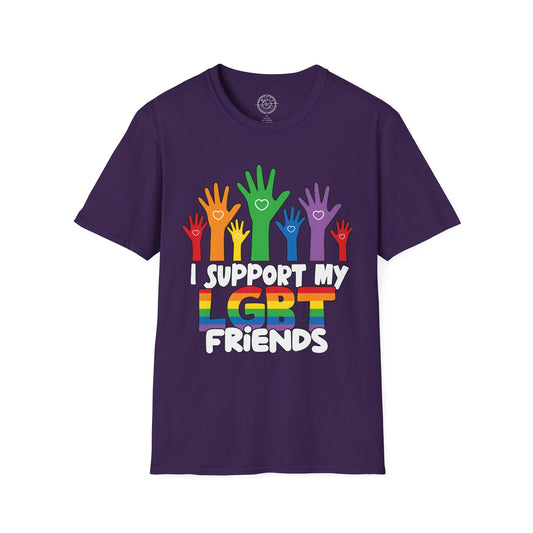 I support LGBT Friends - T-Shirt