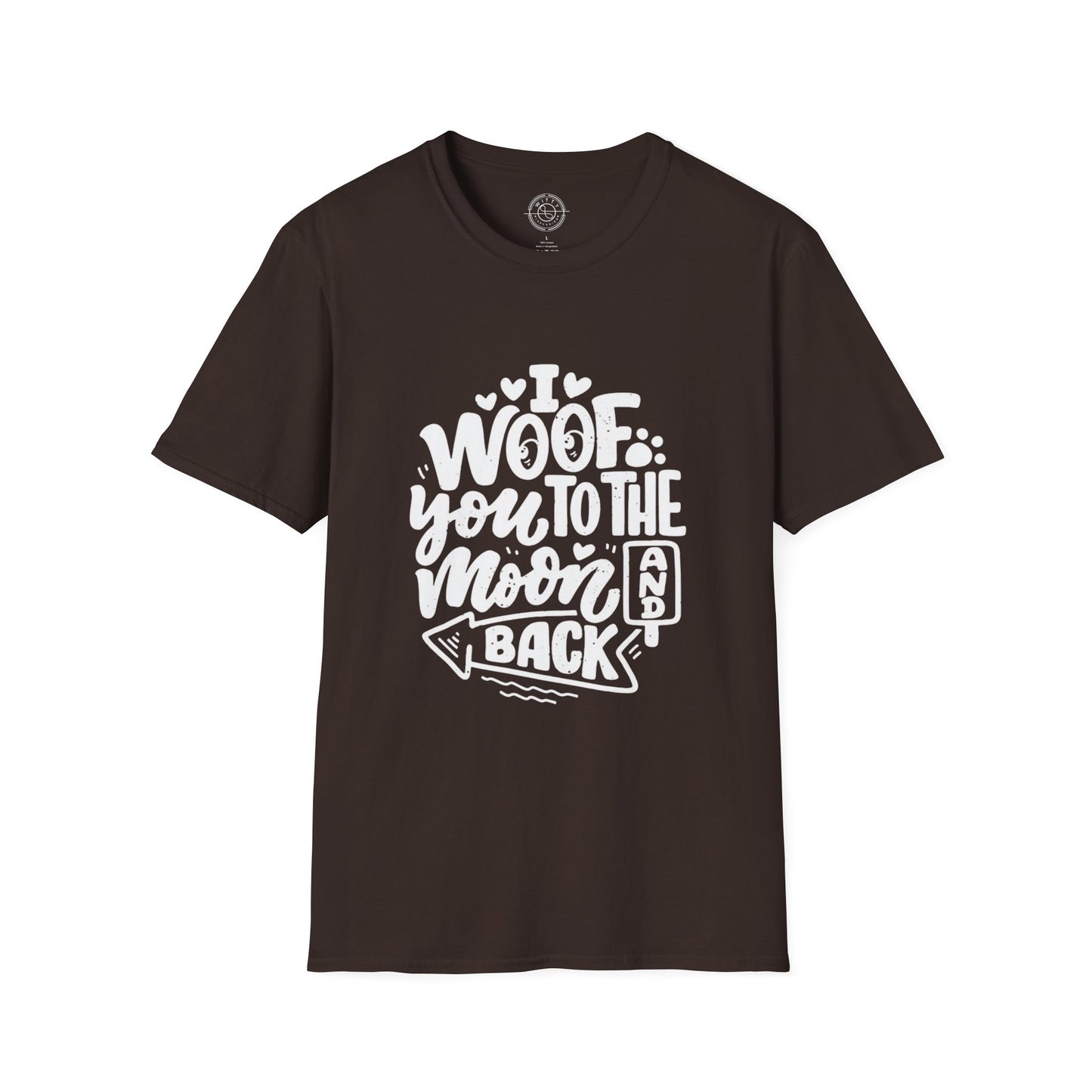 I Woof you to the moon and back - T-Shirt