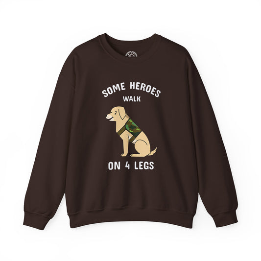 Some heroes walk on 4 legs - Sweatshirt