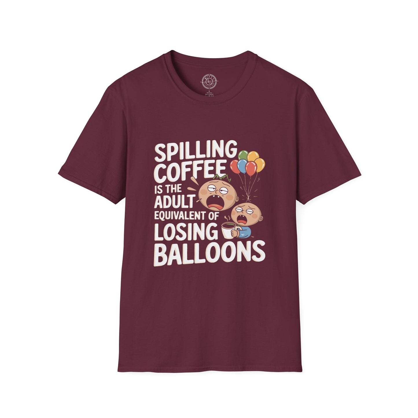 Spilling Coffee- T-Shirt