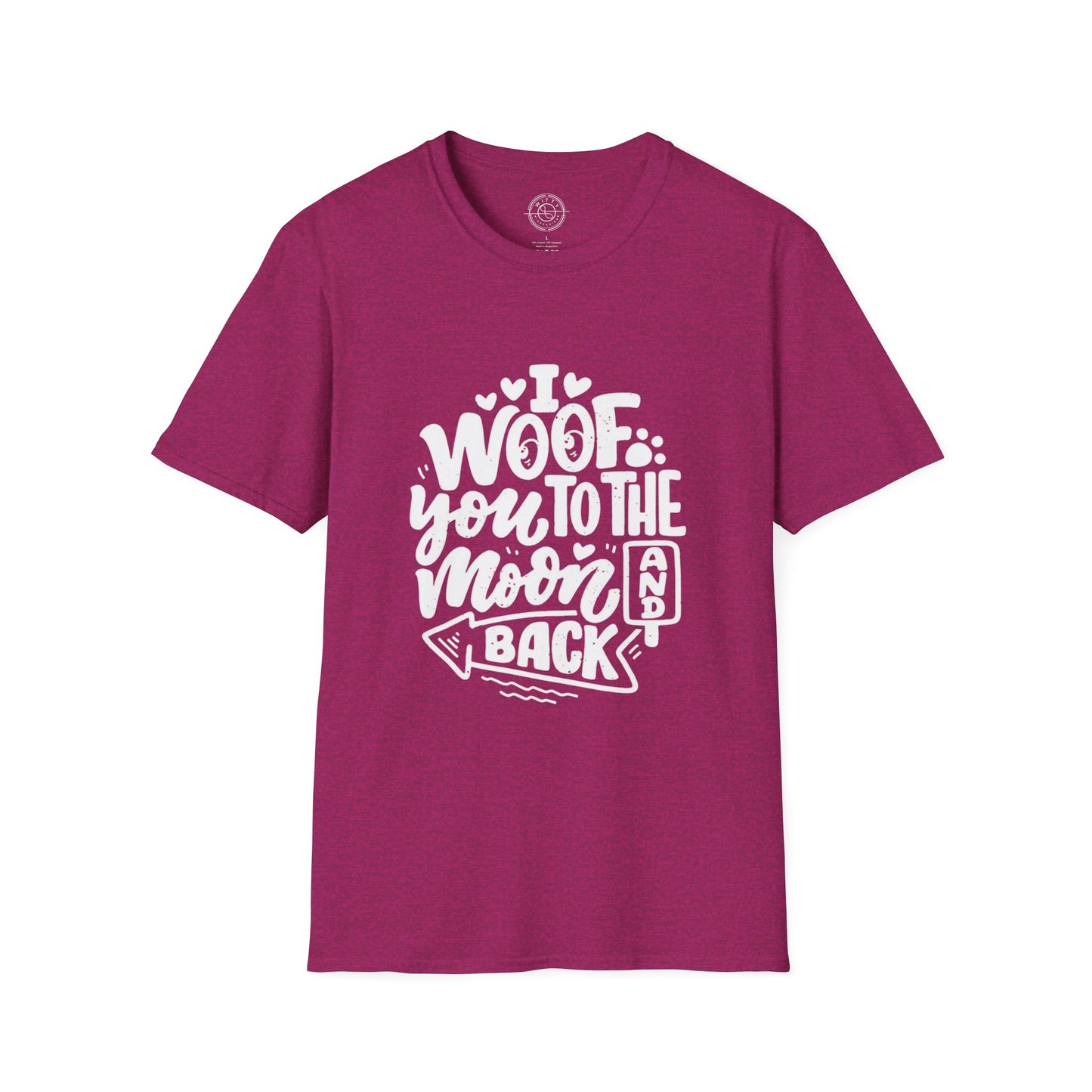 I Woof you to the moon and back - T-Shirt