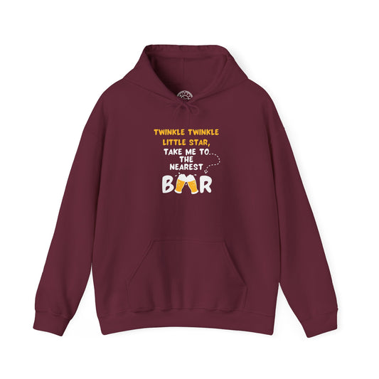 Twinkle Twinkle litter star take me to the nearest bar - Hoodie