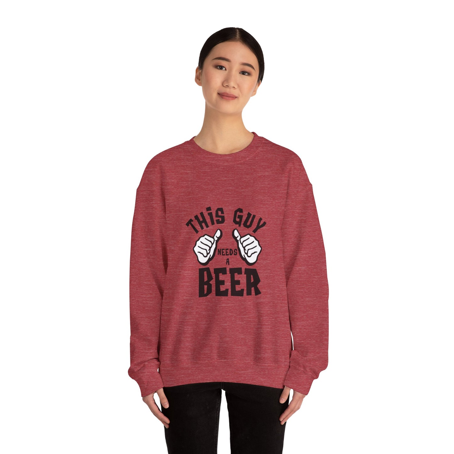 This guy needs a BEER - Sweatshirt