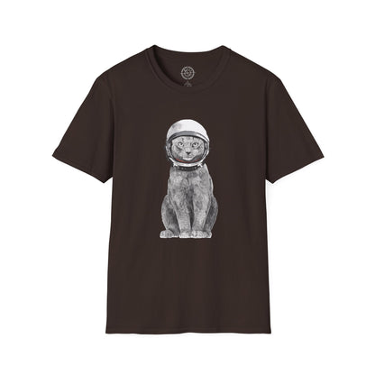 Cat with a Helmet - T-Shirt