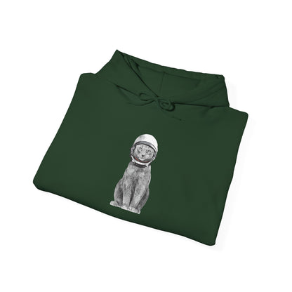 Cat with a Helmet -  Hoodie
