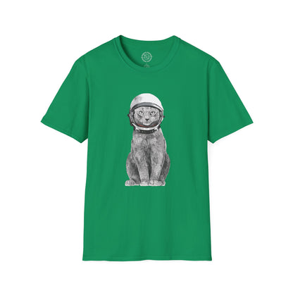 Cat with a Helmet - T-Shirt