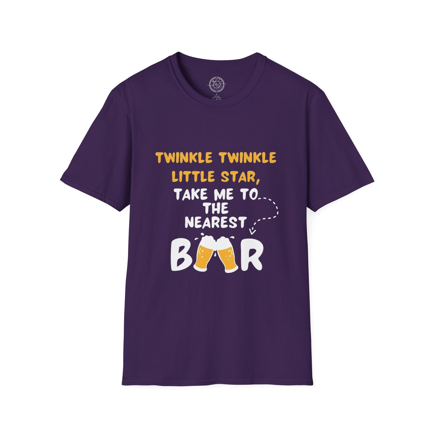 Twinkle Twinkle litter star take me to the nearest bar - T-Shirt