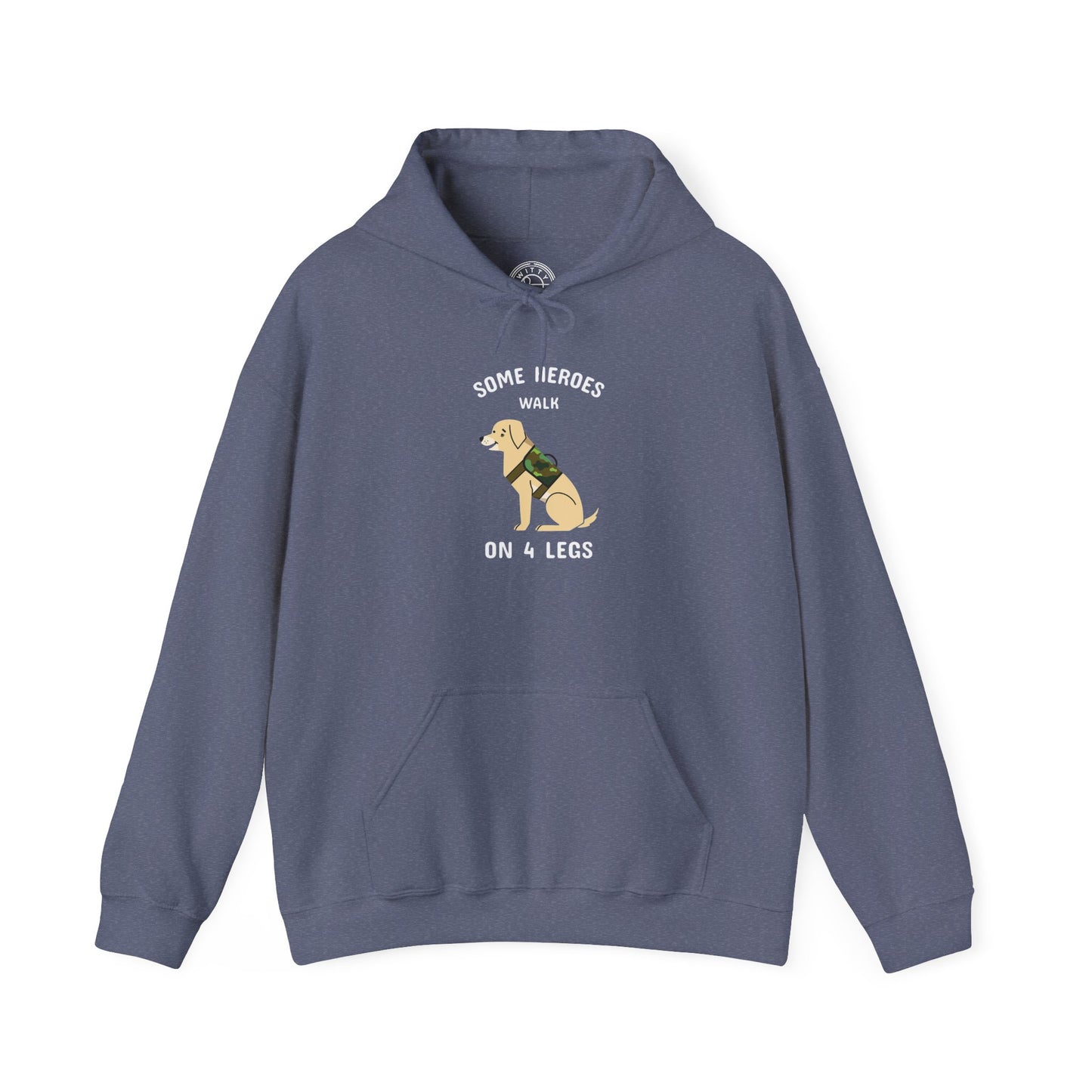 Some heroes walk on 4 legs -  Hoodie