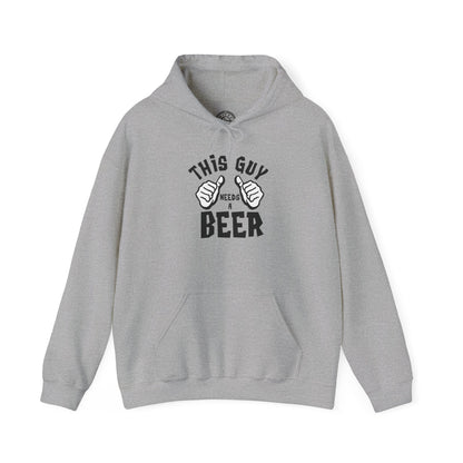 This guy needs a BEER - Hoodie