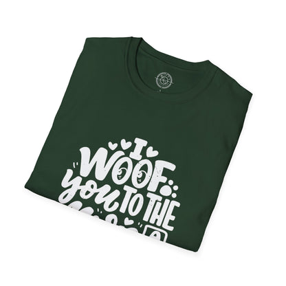 I Woof you to the moon and back - T-Shirt