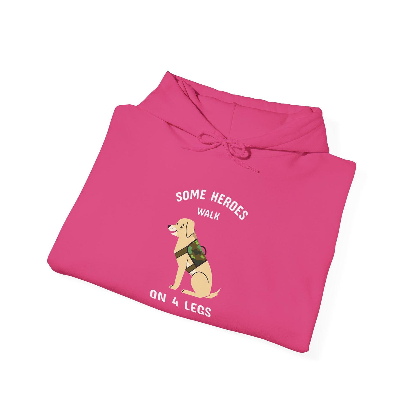 Some heroes walk on 4 legs -  Hoodie