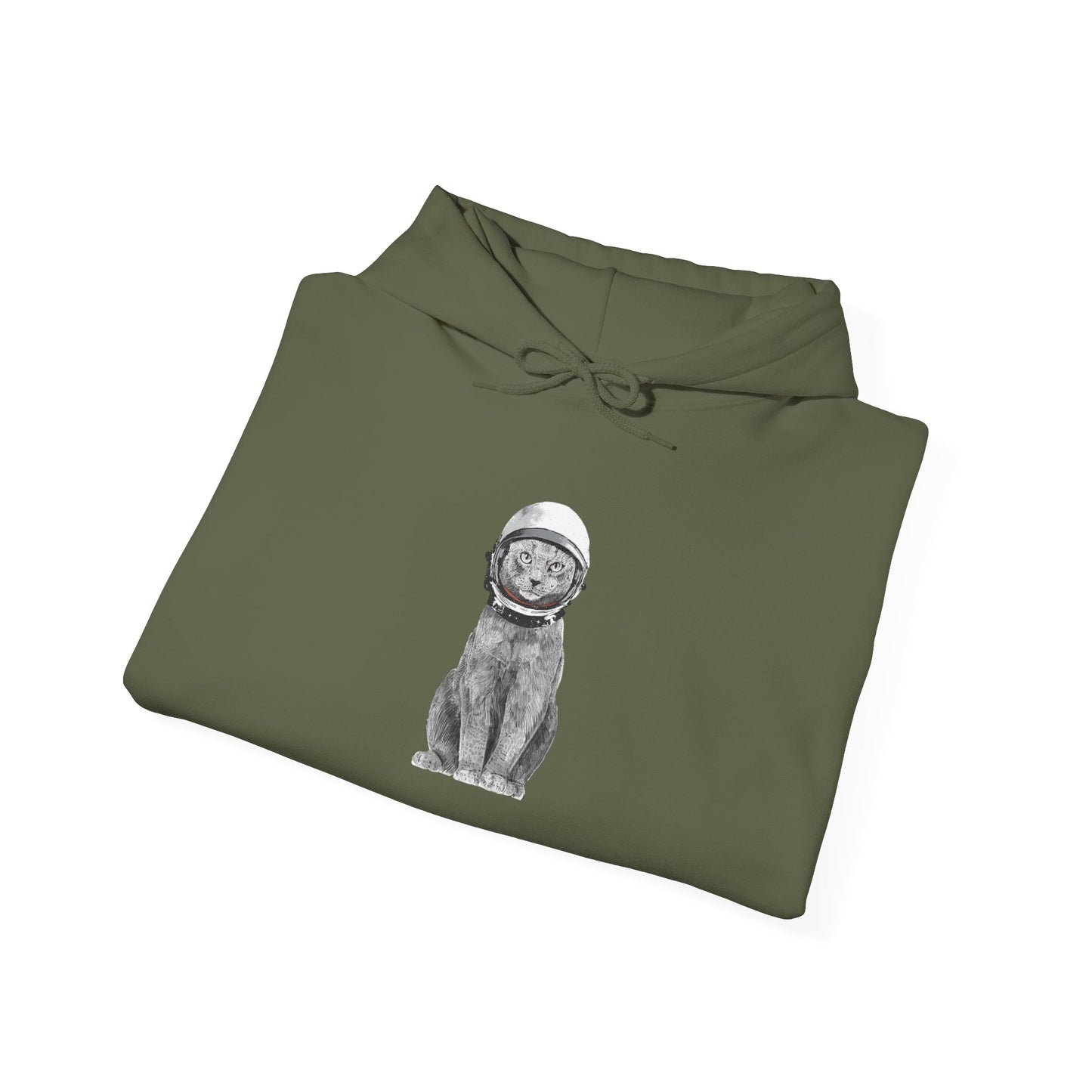 Cat with a Helmet -  Hoodie