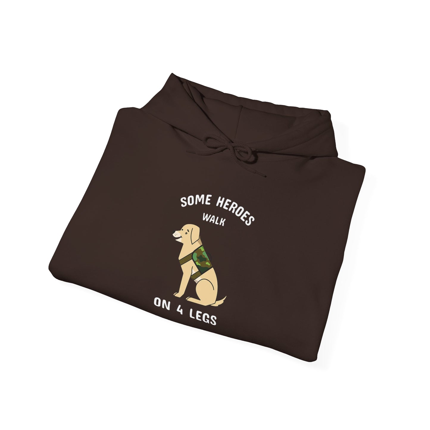 Some heroes walk on 4 legs -  Hoodie