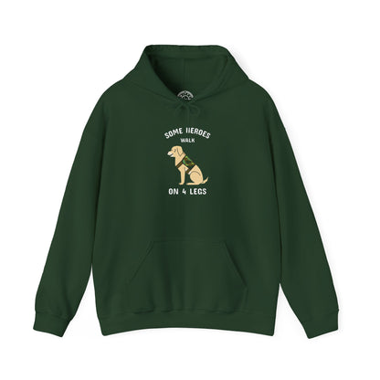 Some heroes walk on 4 legs -  Hoodie