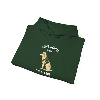 Some heroes walk on 4 legs -  Hoodie