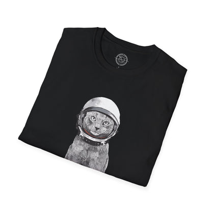 Cat with a Helmet - T-Shirt