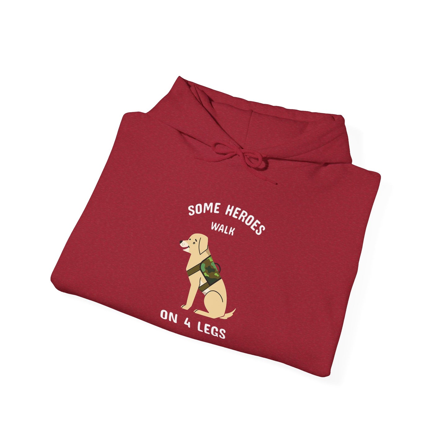 Some heroes walk on 4 legs -  Hoodie