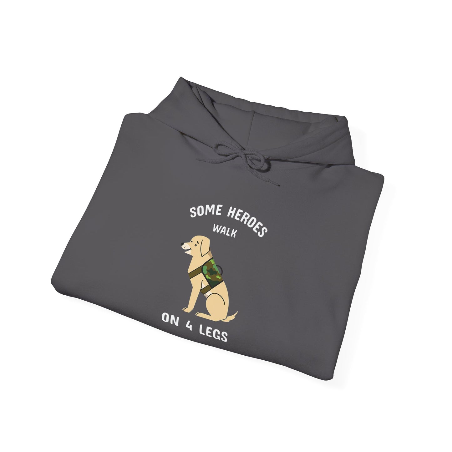 Some heroes walk on 4 legs -  Hoodie