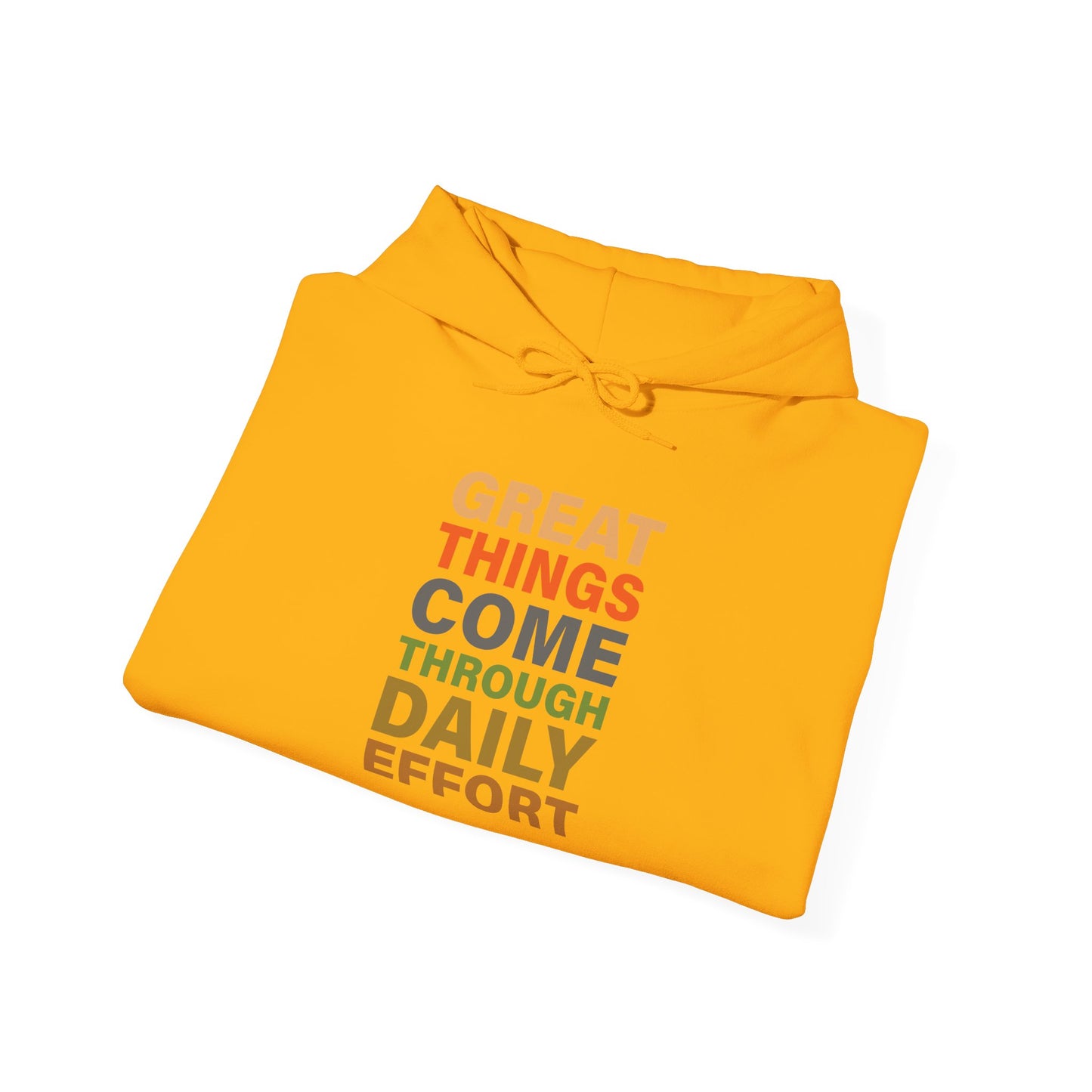 Great Things Comes Through Daily Effort - Hoodie