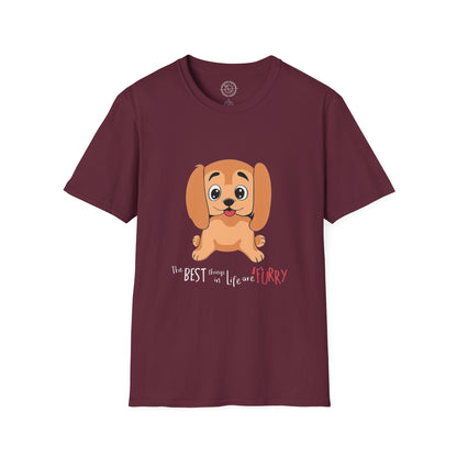 The best things in life are FURRY - T-Shirt