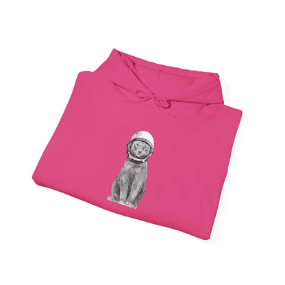 Cat with a Helmet -  Hoodie