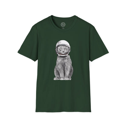 Cat with a Helmet - T-Shirt