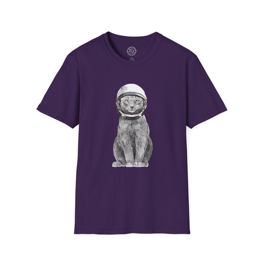 Cat with a Helmet - T-Shirt