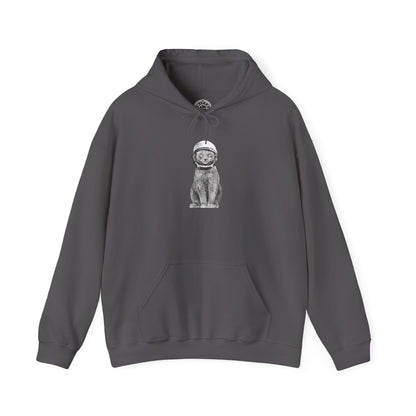 Cat with a Helmet -  Hoodie