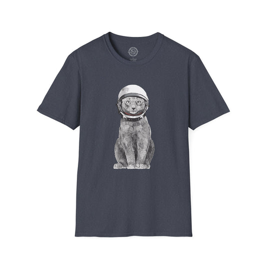 Cat with a Helmet - T-Shirt