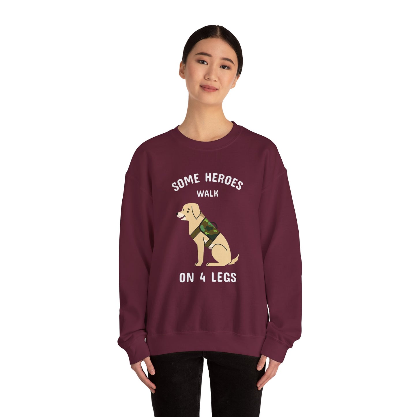 Some heroes walk on 4 legs - Sweatshirt