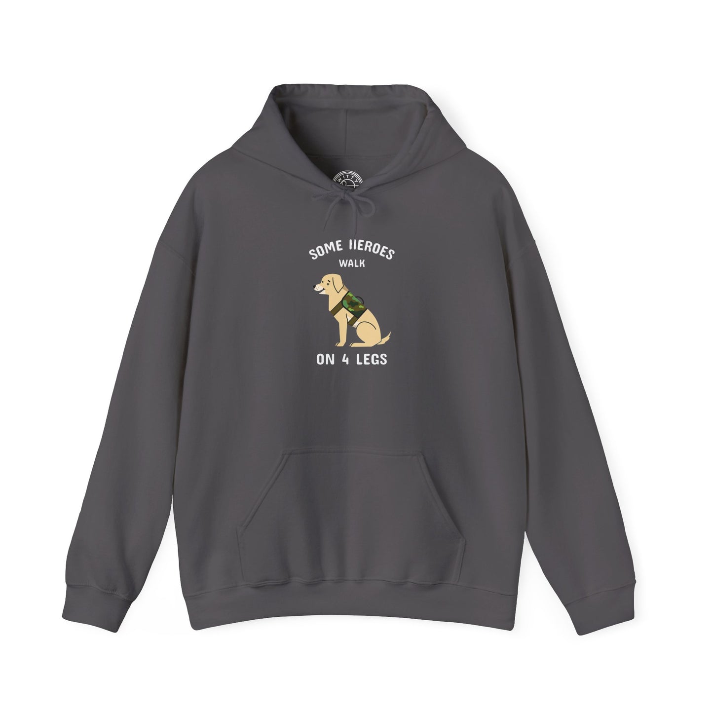 Some heroes walk on 4 legs -  Hoodie