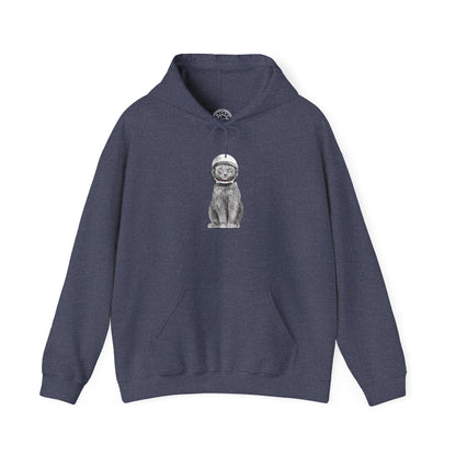 Cat with a Helmet -  Hoodie