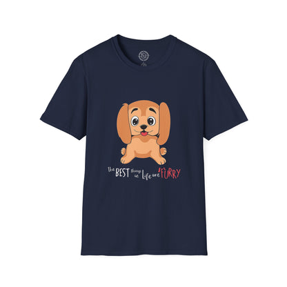 The best things in life are FURRY - T-Shirt