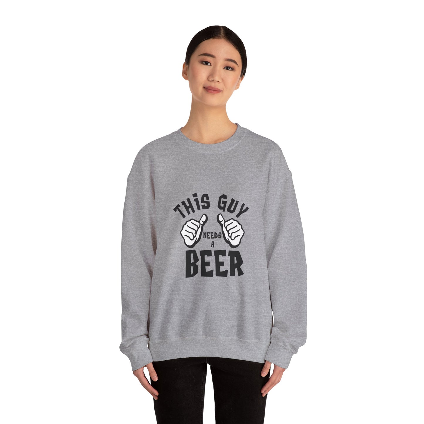 This guy needs a BEER - Sweatshirt