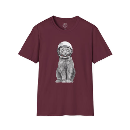 Cat with a Helmet - T-Shirt