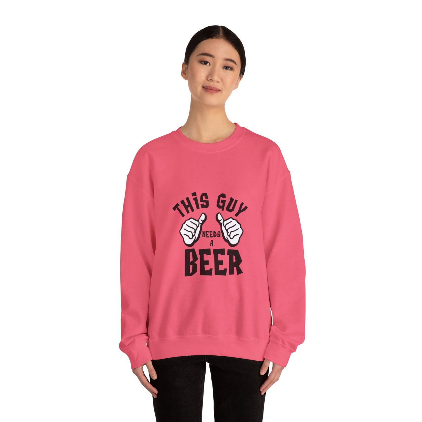 This guy needs a BEER - Sweatshirt