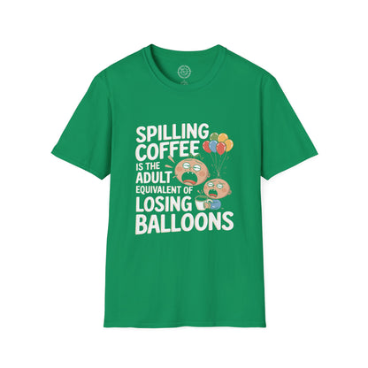Spilling Coffee- T-Shirt