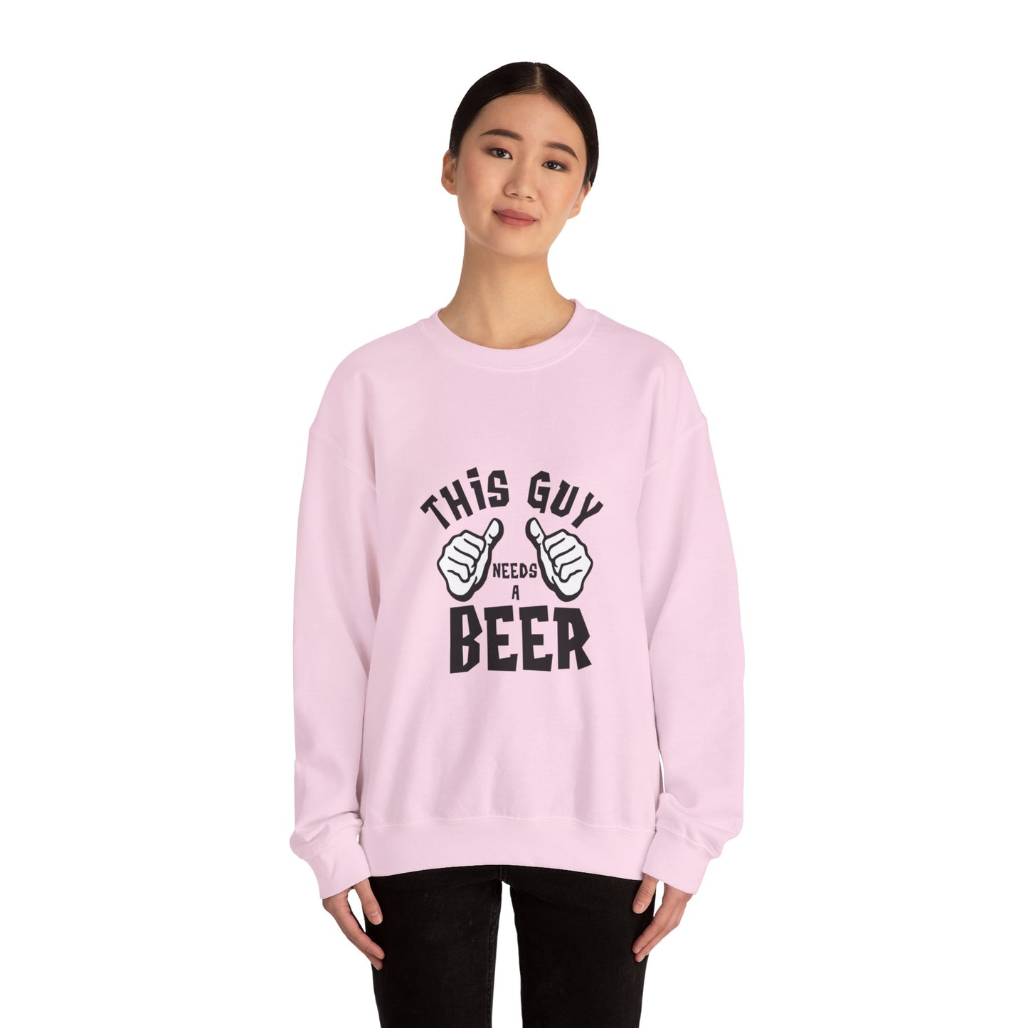 This guy needs a BEER - Sweatshirt