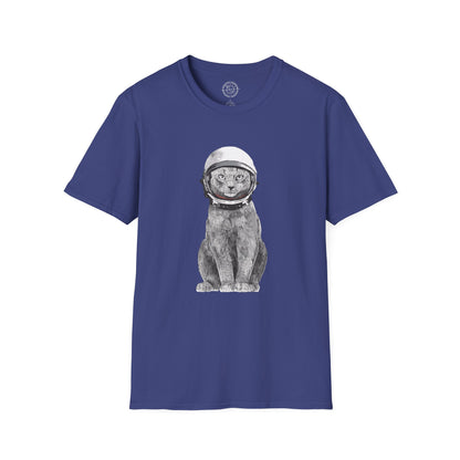 Cat with a Helmet - T-Shirt
