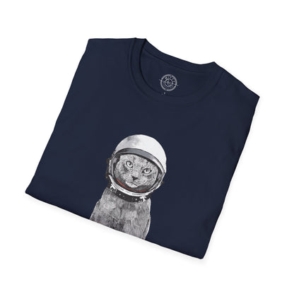 Cat with a Helmet - T-Shirt