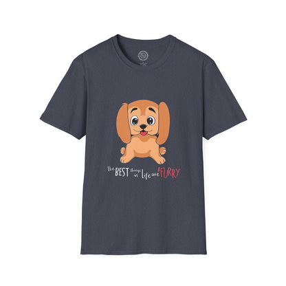The best things in life are FURRY - T-Shirt