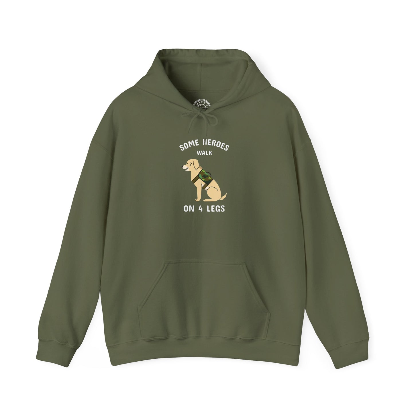 Some heroes walk on 4 legs -  Hoodie