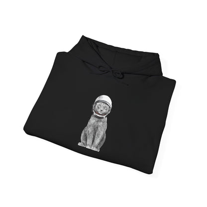 Cat with a Helmet -  Hoodie