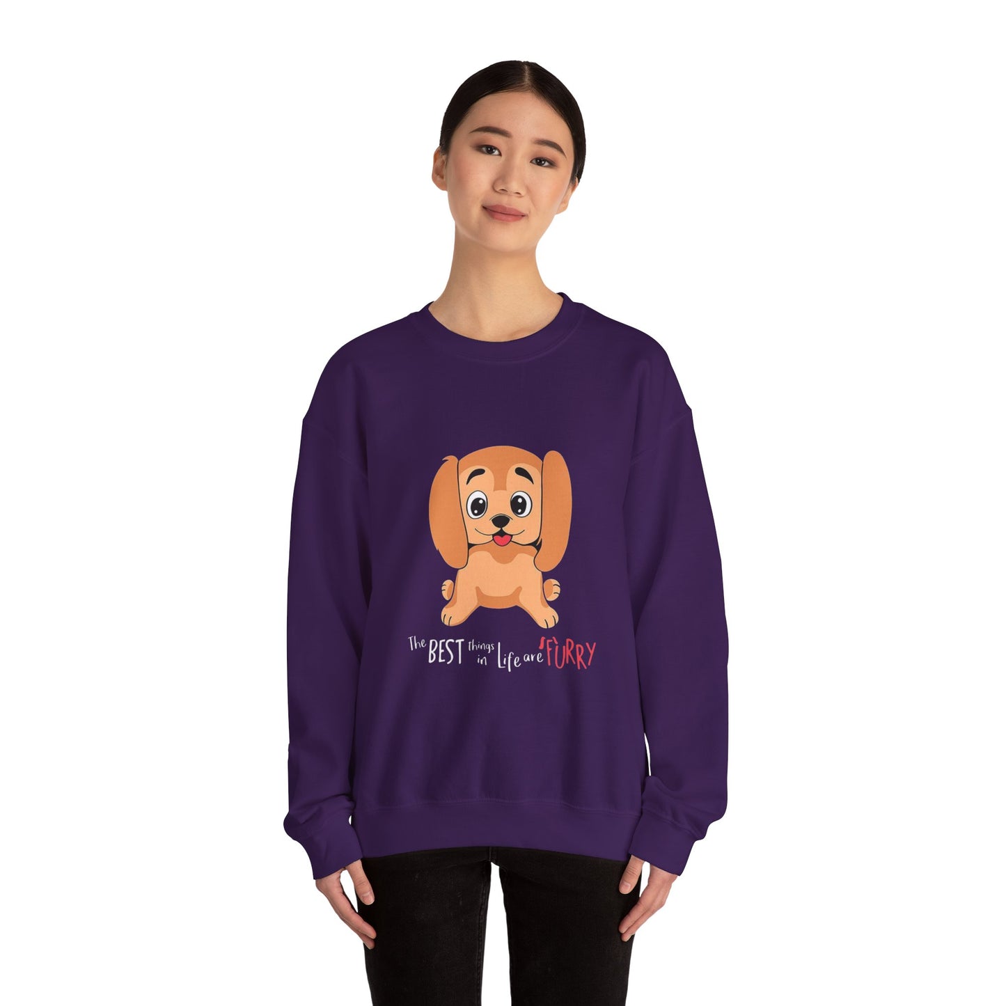 The best things in life are FURRY - Sweatshirt