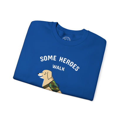 Some heroes walk on 4 legs - Sweatshirt
