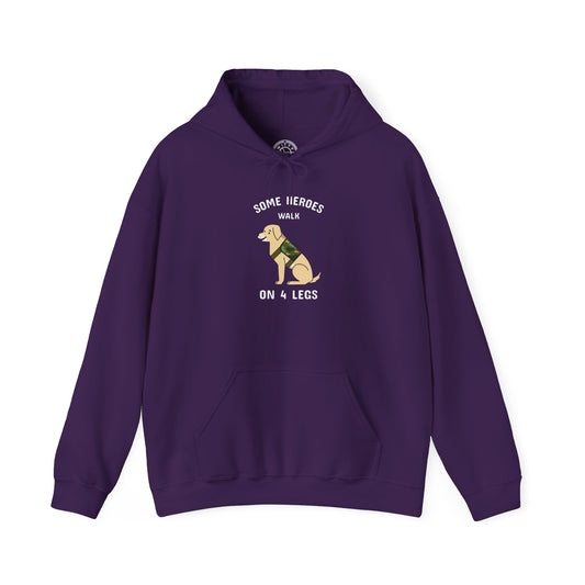 Some heroes walk on 4 legs -  Hoodie