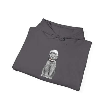 Cat with a Helmet -  Hoodie